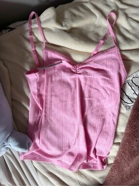 PINK Victoria's Secret Pink Ribbed Tank Top